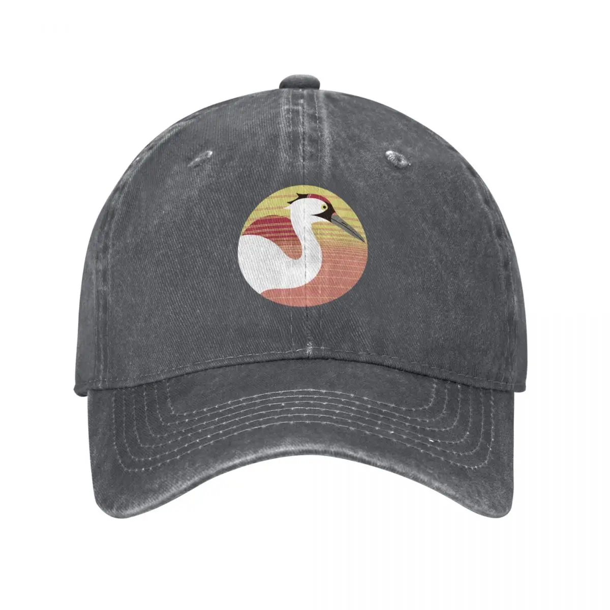 Whooping Crane (Grus americana) - Endangered Bird Baseball Cap Luxury Cap summer hat Women's Men's