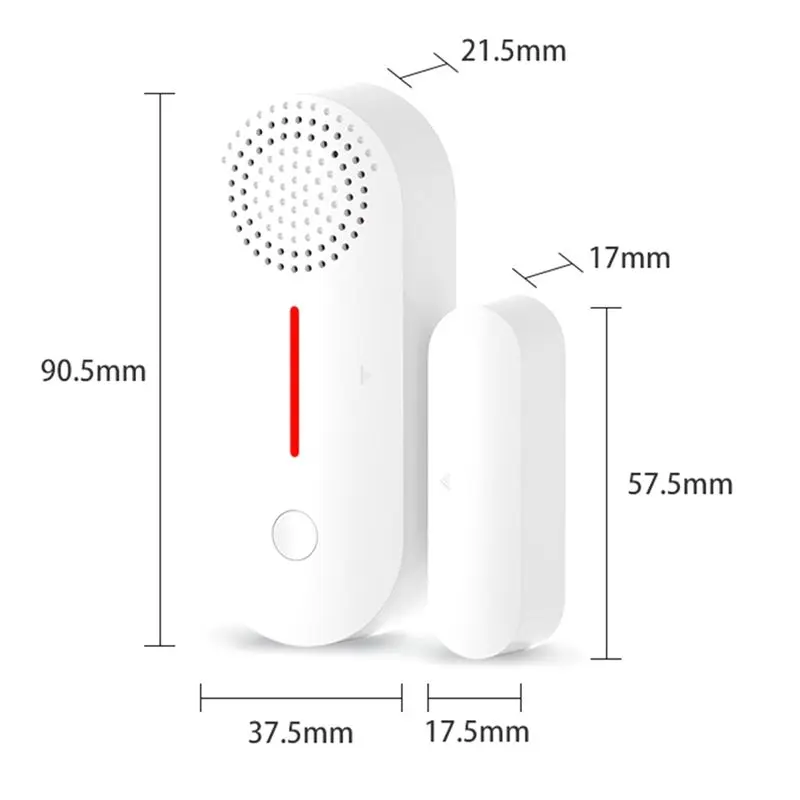 【HOME TOOL】Tuya Smart Alarm Door And Window Alarm Remote Home Isolation Sound And Light Sensor