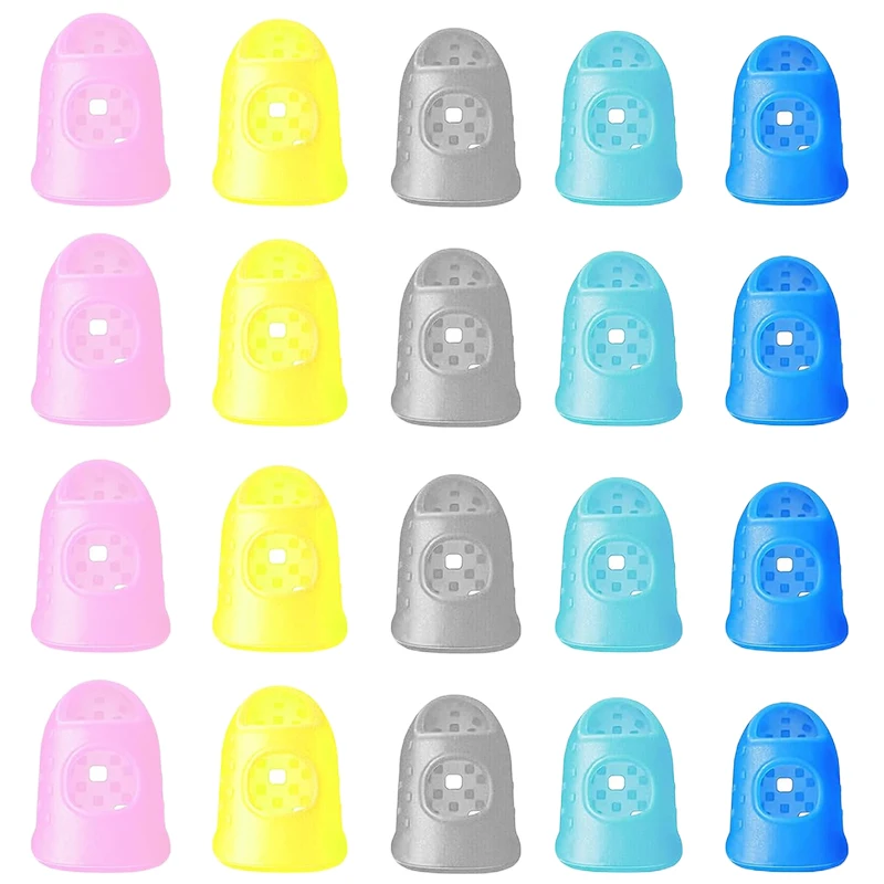 5pcs/set Guitar Fingertip Set Guitar Protector Finger for Strings Instrument Beginner Thumb Hoder Silicone Fingertip Caps TMZ