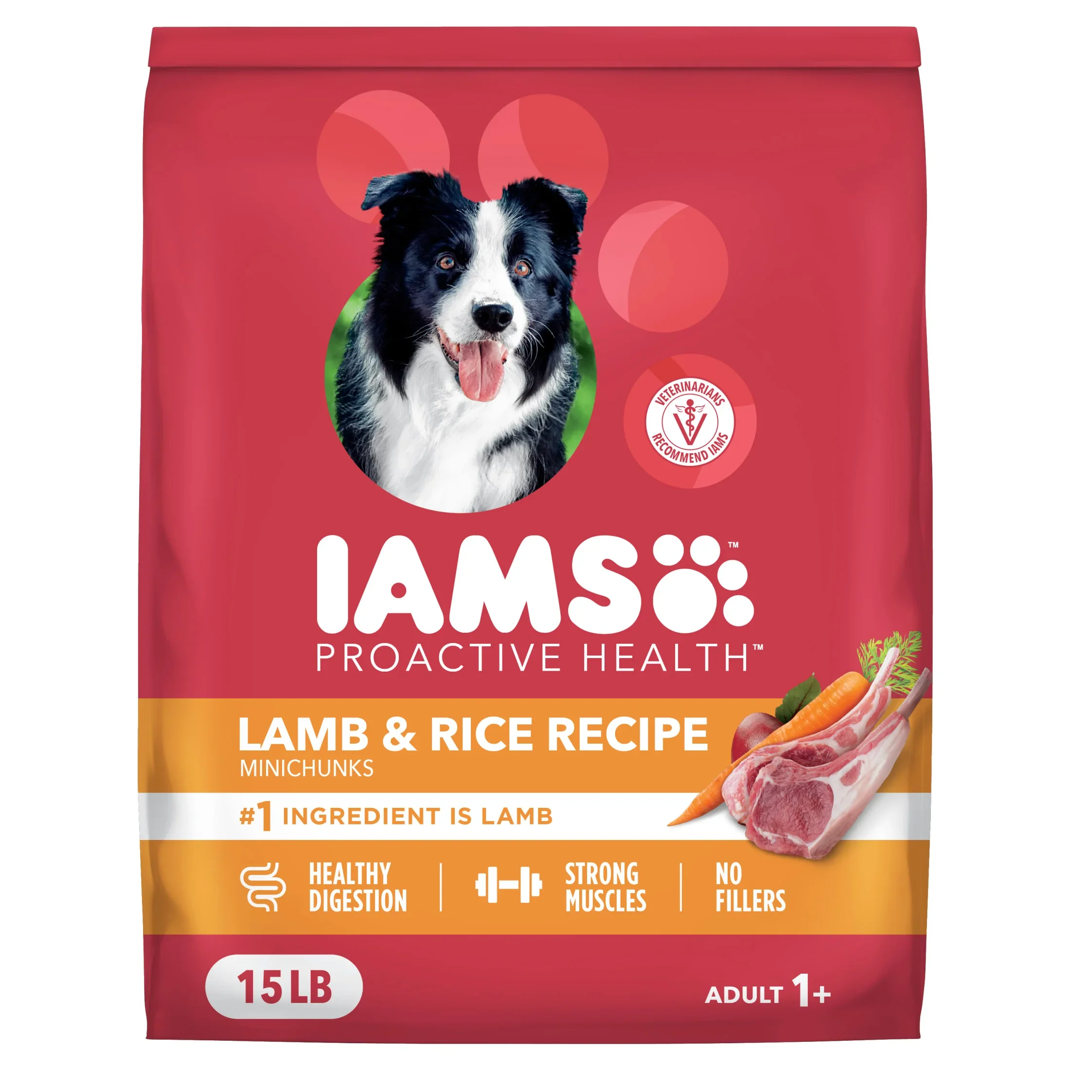 Proactive Health Minichunks Adult Dry Dog Food Lamb Rice Formula 15 lb Bag