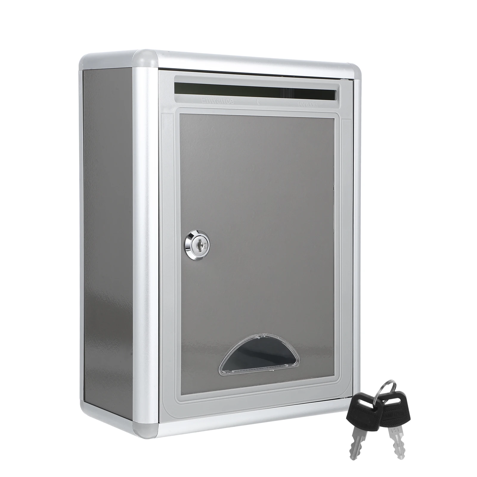 صندوق بريد من سبائك الألومنيوم، صندوق اقتراحات صغير مثبت على الحائط وقابل للقفل، صندوق بريد إبداعي للاستخدام المنزلي في مكتب المجتمع #4