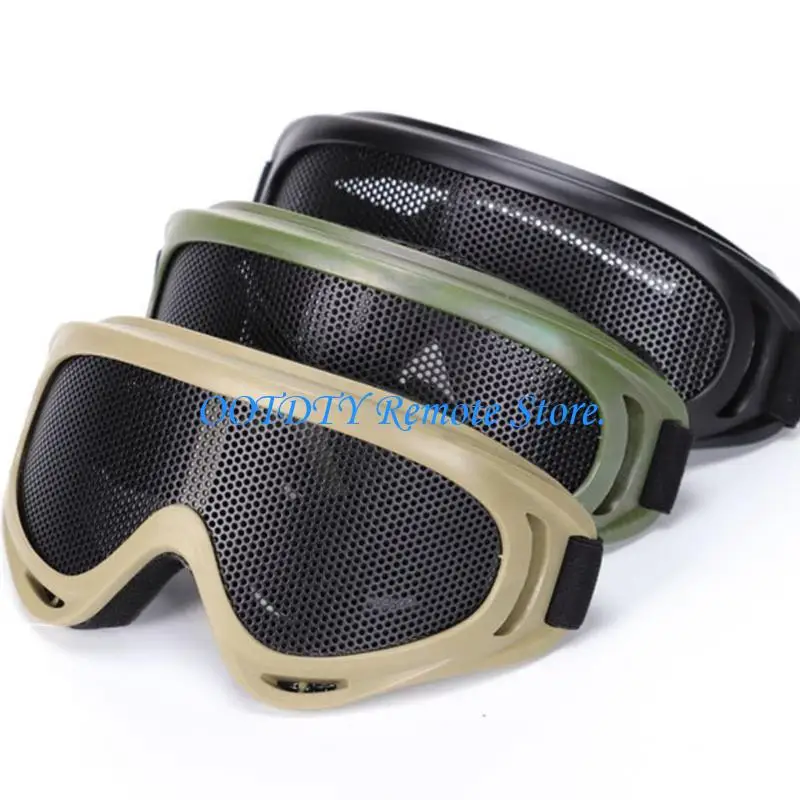 

Impact Resistant Mesh Lens Goggles for Helmet Use Workers Outdoor Enthusiasts