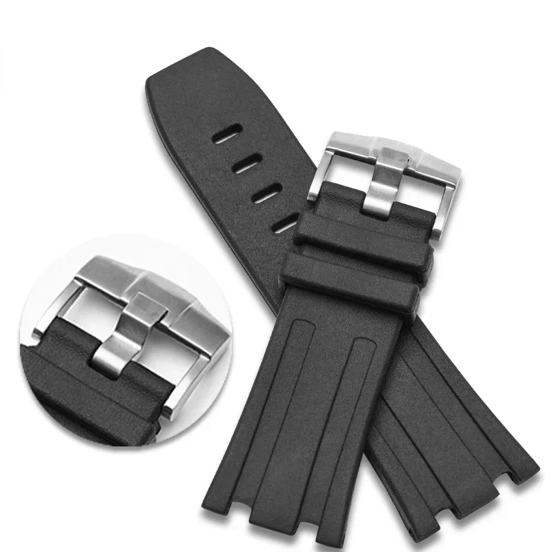 Rubber Watch Strap for Audemars and Piguet Royal Oak Offshore AP 15707 26471 26178 15703 Silicone Men\'s Watch Accessories 28mm