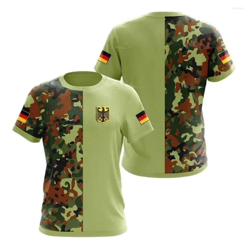 

German Flag Print Men's T Shirt Fashion Casual O-Neck Short Sleeve Top Street Trend Harajuku Women Kid Slim Tees Clothing