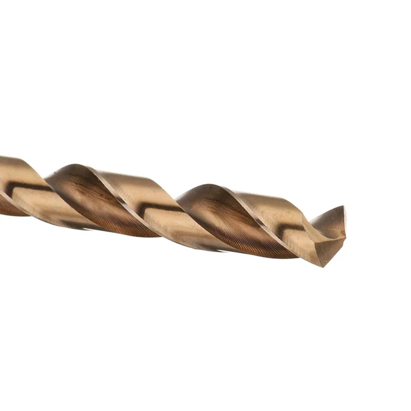 13/19/25Pcs M35 HSS-Co 5% Set di punte elicoidali con gambo dritto cobalto con custodia in metallo per foratura di metalli in legno di acciaio inossidabile