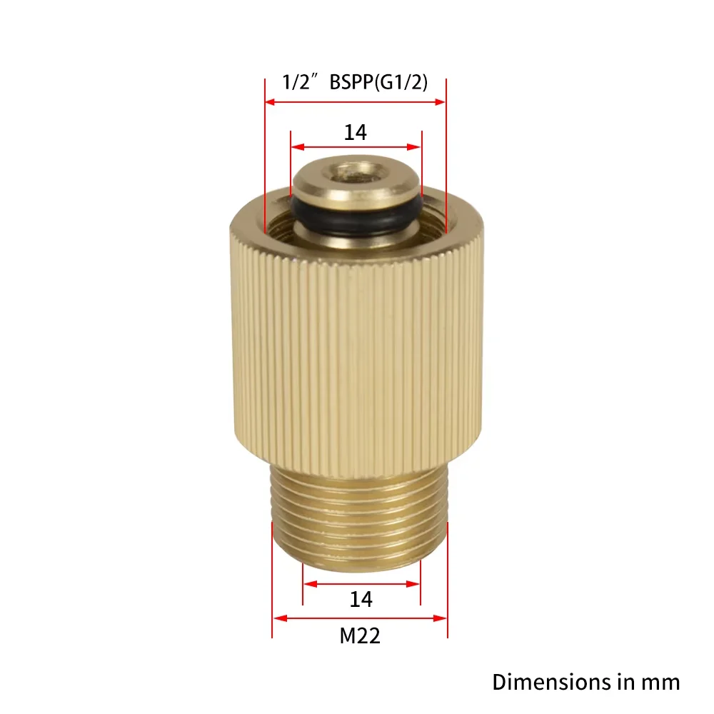 High pressure washer car washer outlet connector adapter converting 1/2