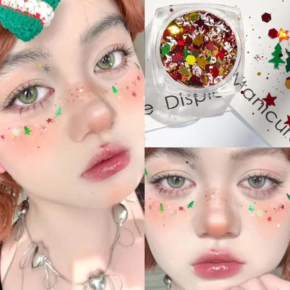 Mix Natale Glitter Pailetters Fiocco di neve Coriandoli Paillettes per unghie per fai da te Snowglobe Tumbler Making Lentejuelas Para Manualidades