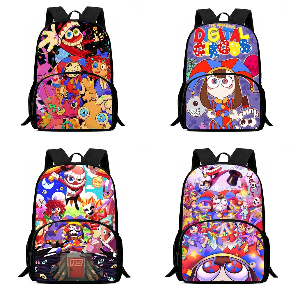 Child The Amazings Digitals Backpacks Shoulder Bag Pencil Case Pupil Large Capacity School Bags for Boys Girls Best Gift