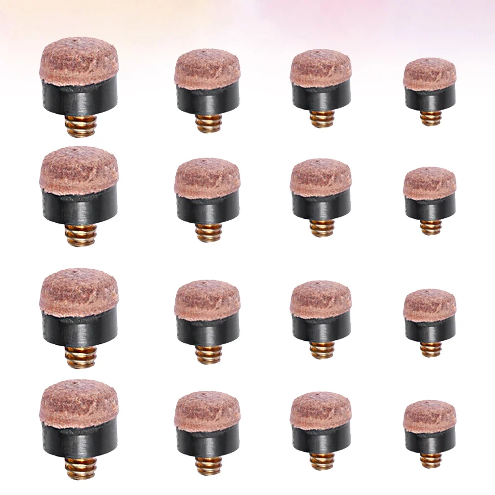 

40Pcs Billiard Cue Tips Screw Head 10 11 12 13Mm Replacement Repair Tool Billiard Cue Ferrules Accessories