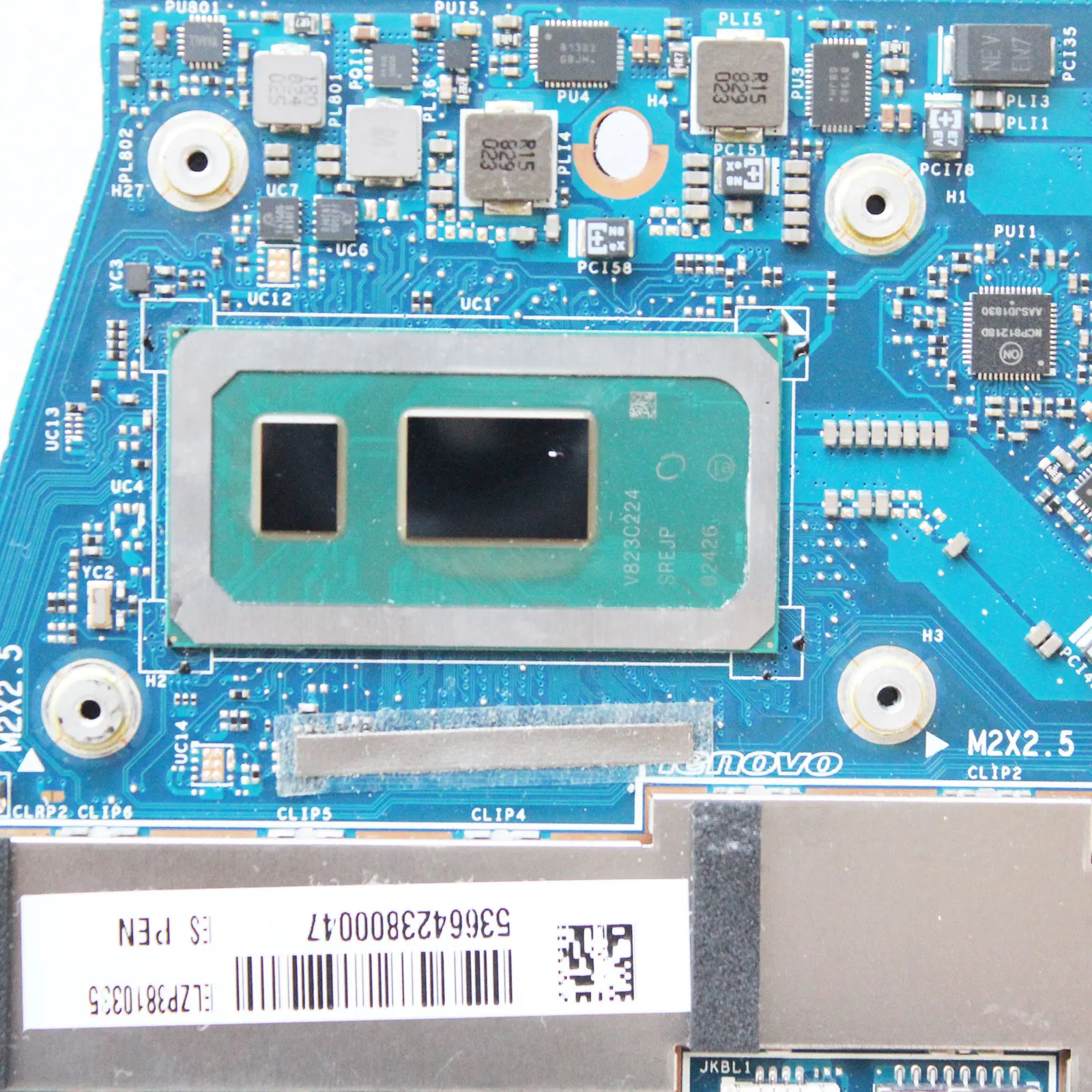 FOR Lenovo YOGA 730-13iwl Laptop Motherboard Mainboard LA-G581P Papan Utama dengan I5-8265U I7-8565U CPU 8GB 16GB RAM