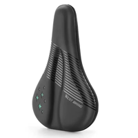 WEST BIKING Comfortable Bicycle Seat Cover Anti-Slip PU Leather High Elastic Memory Sponge+Soft Gel MTB Road Bike Saddle Cover