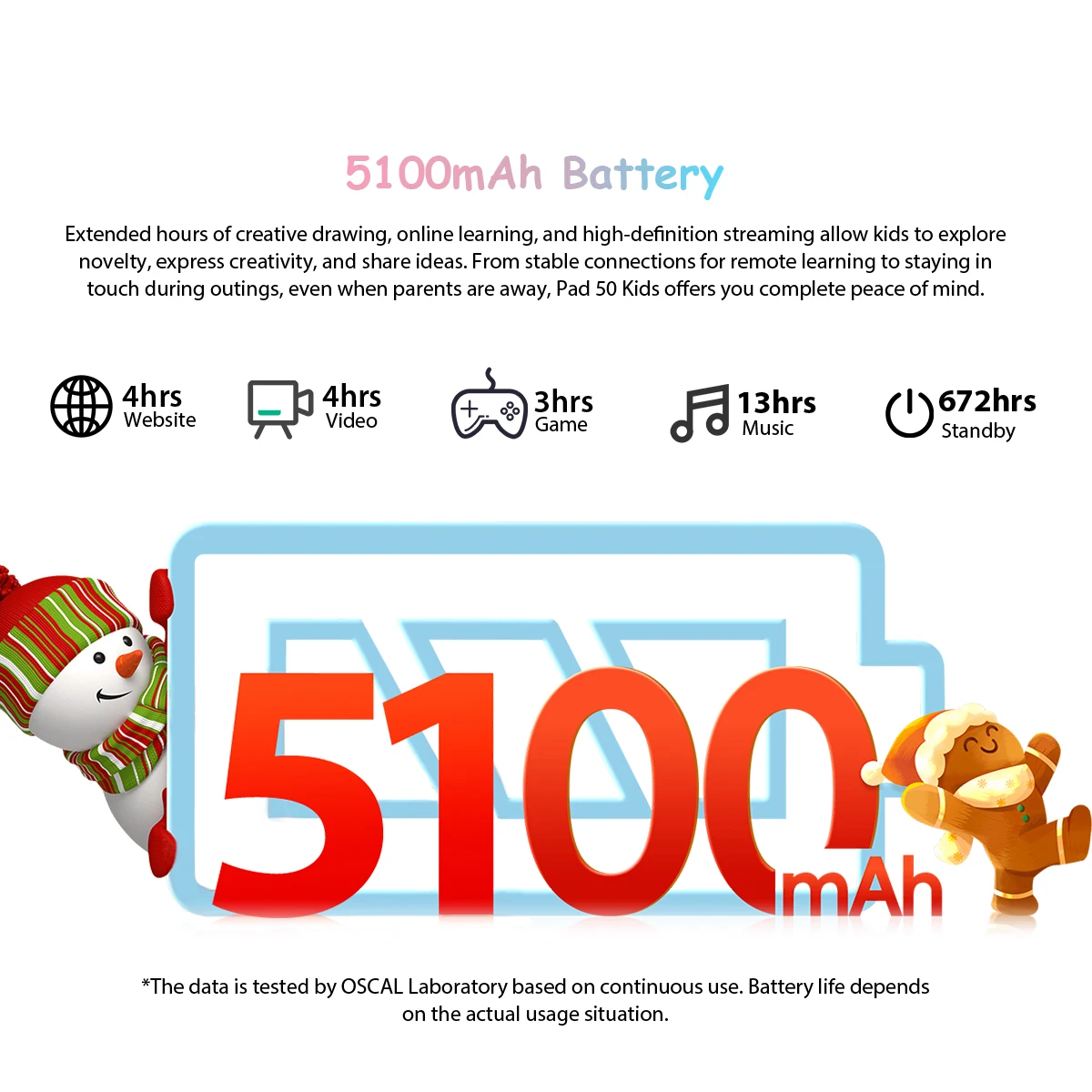 OSCAL-Tablette PC Pad 50 pour enfants, écran HD 10.1, 6 Go, 64 Go, 5100mAh, A133P, façades, Core Touriste, Haut-parleur, Android 13, WiFi, Blackview