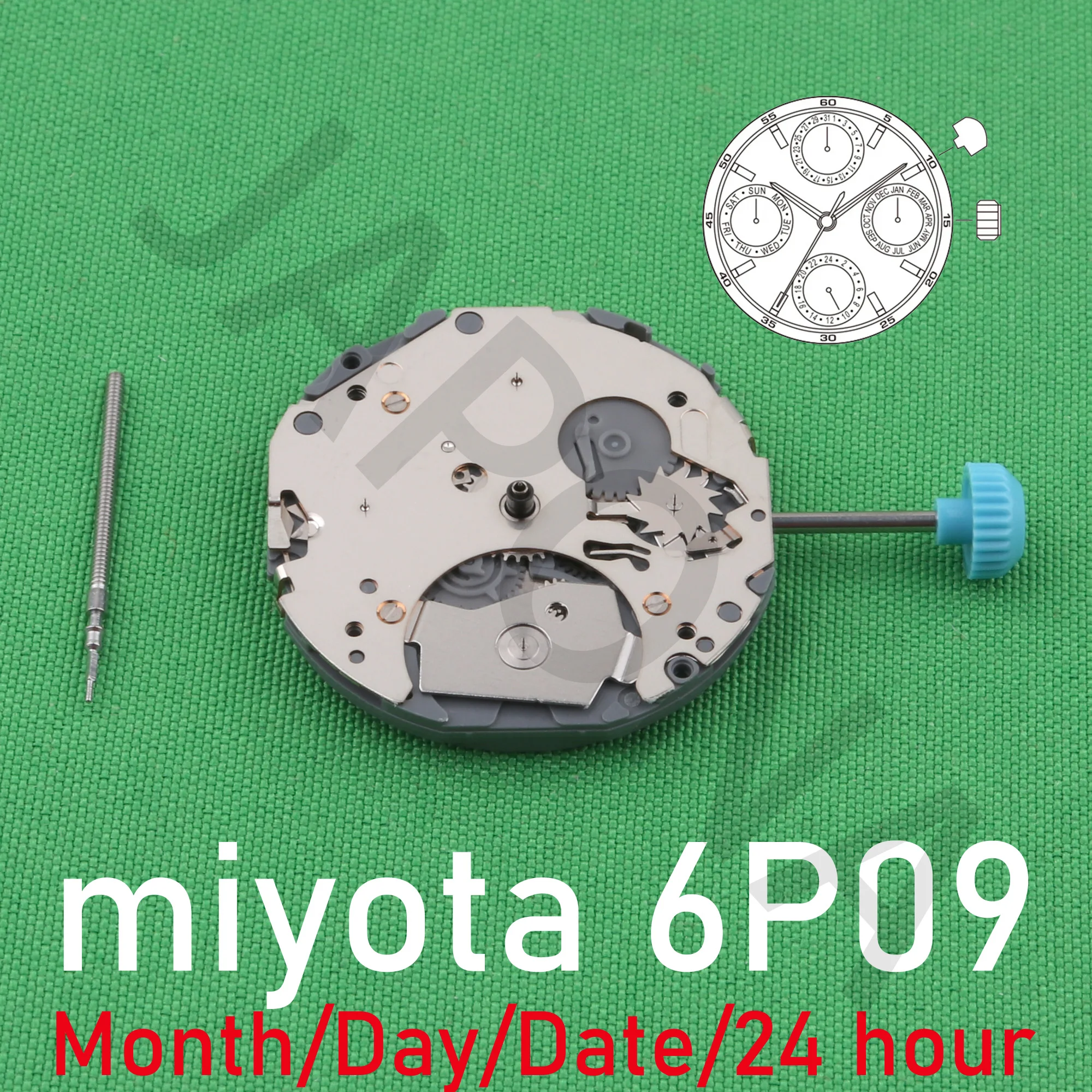 6P09 movement miyota 6P09 watch quarz movement