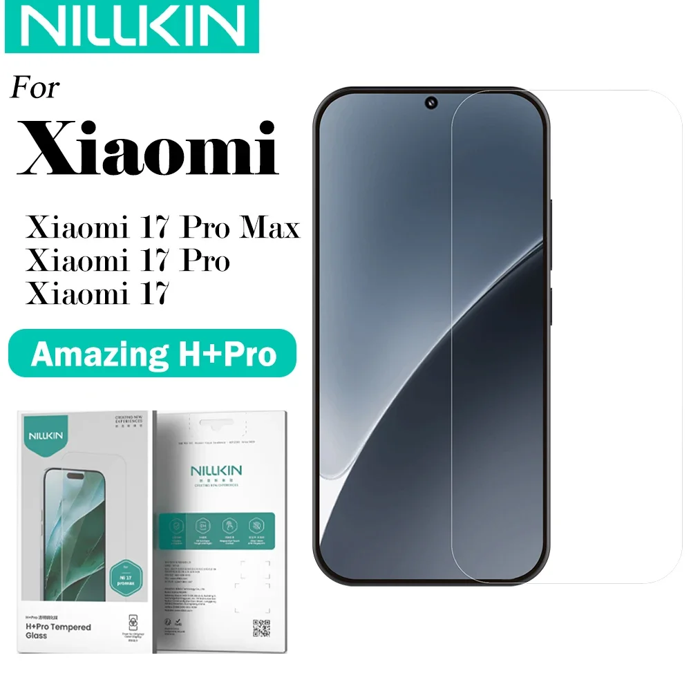 NILLKIN para Xiaomi 17 Pro max Mi 17Pro H + Pro Series, protector de pantalla de vidrio templado 9H, película protectora de pantalla antirexplosión