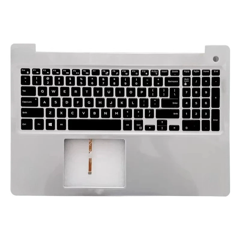 New Replacement Cases for Dell Inspiron 5570 5575 Laptops, Keyboard Palmrest, Top Cover, Repair Parts, Silver