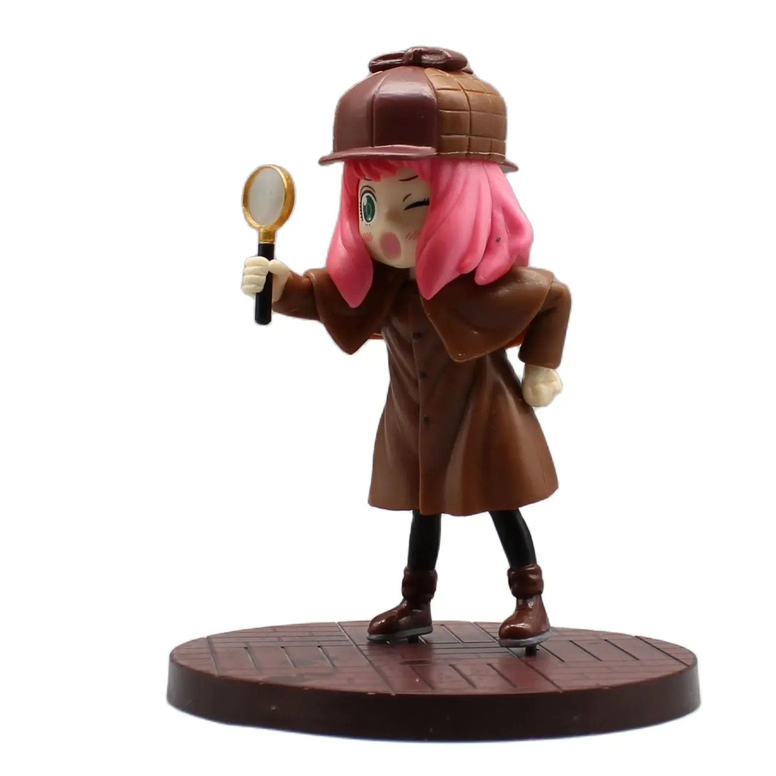 SPY FAMILY Playhouse Anya Forger Detective uniform 5.3" Figurine , Animation Figure Anime Model Ornamental Ornament Doll