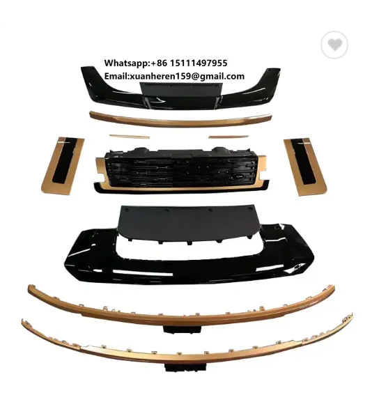 Gold Edition Car Exterior Decor Fender Grill for 2023 Land Rover / vogue