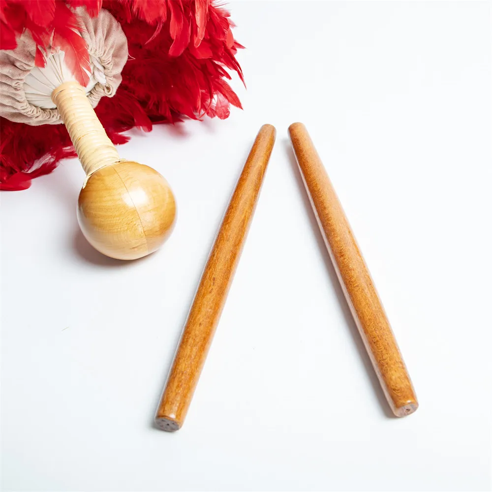 Hawaiian Hula Dance Kalaau Stick 30CM Dancing Rhythm Sticks by Polished Hardwood for Excellent Sound Musical Instruments