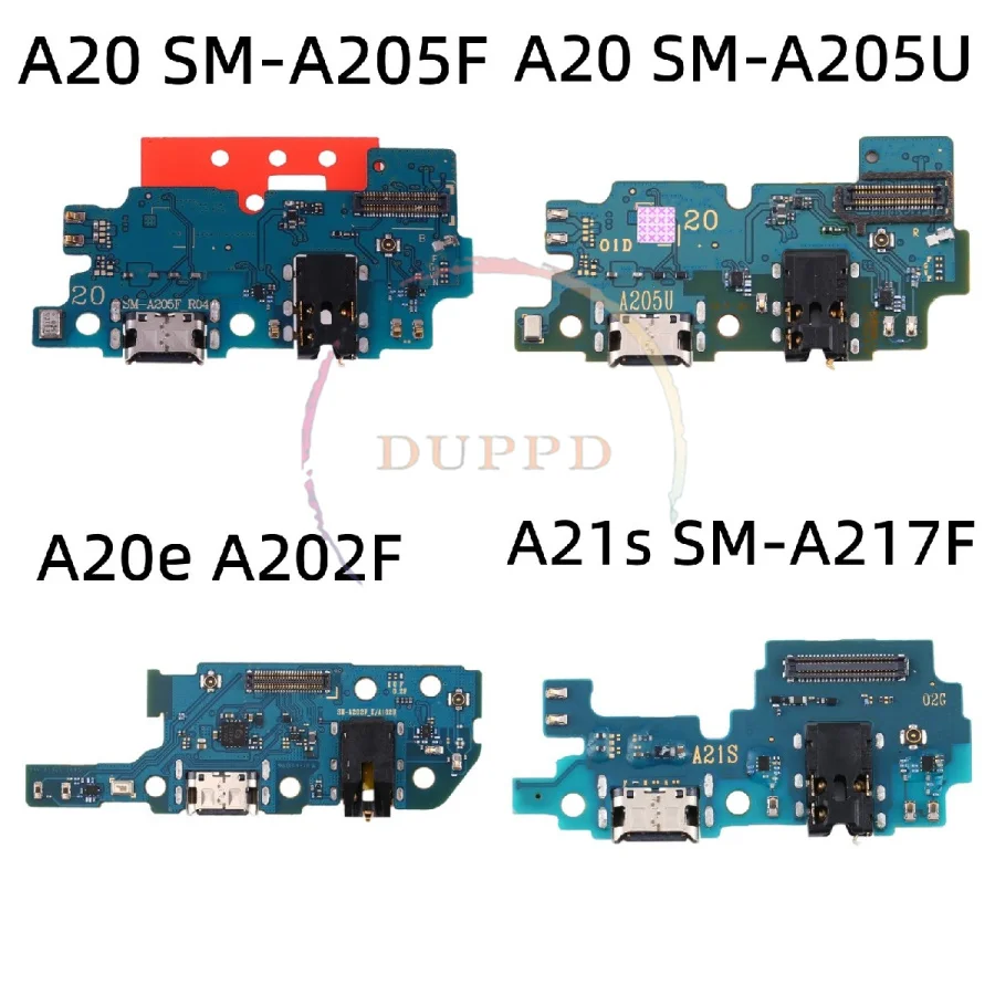 New For Samsung Galaxy A20 SM-A205F SM-A205U A20e SM-A202F A21s A217F USB Charger Charging Board Dock Port Connector Flex Cable