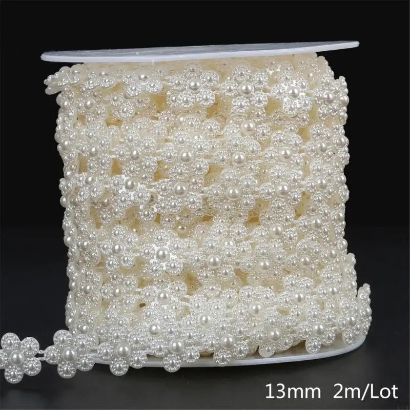 13mm Perlenperlen String Kette Schleifen künstliche Perlen Perlen Sait