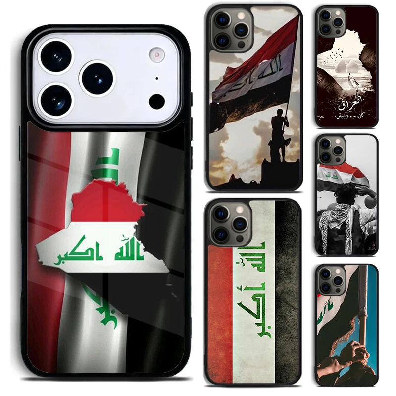 Iraq Flag Phone Case for iPhone 17 16 15 Pro Max Air 14 13 12 11 Plus Shockproof Cover