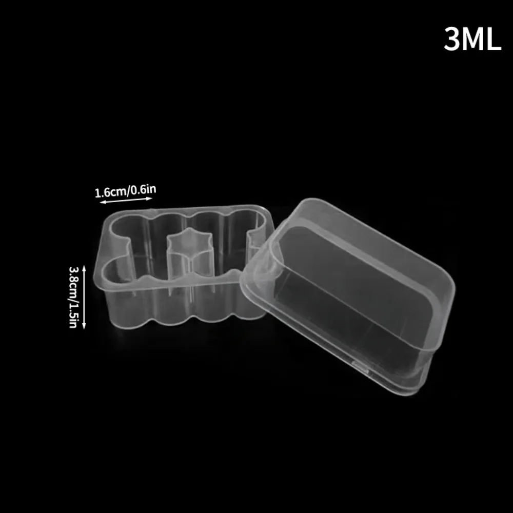1Pc Mini 3ml Capacity Peptide Case Transparent Stackable Peptide Storage Box Freezer Tube Box Clear Box for Peptides