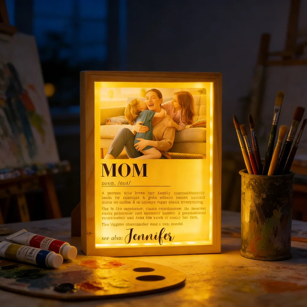 

Customized Acrylic Photo Frame Ornament Personalized Picture Frame Decor Home Desktop Decoration Family Memorial Gifts Present