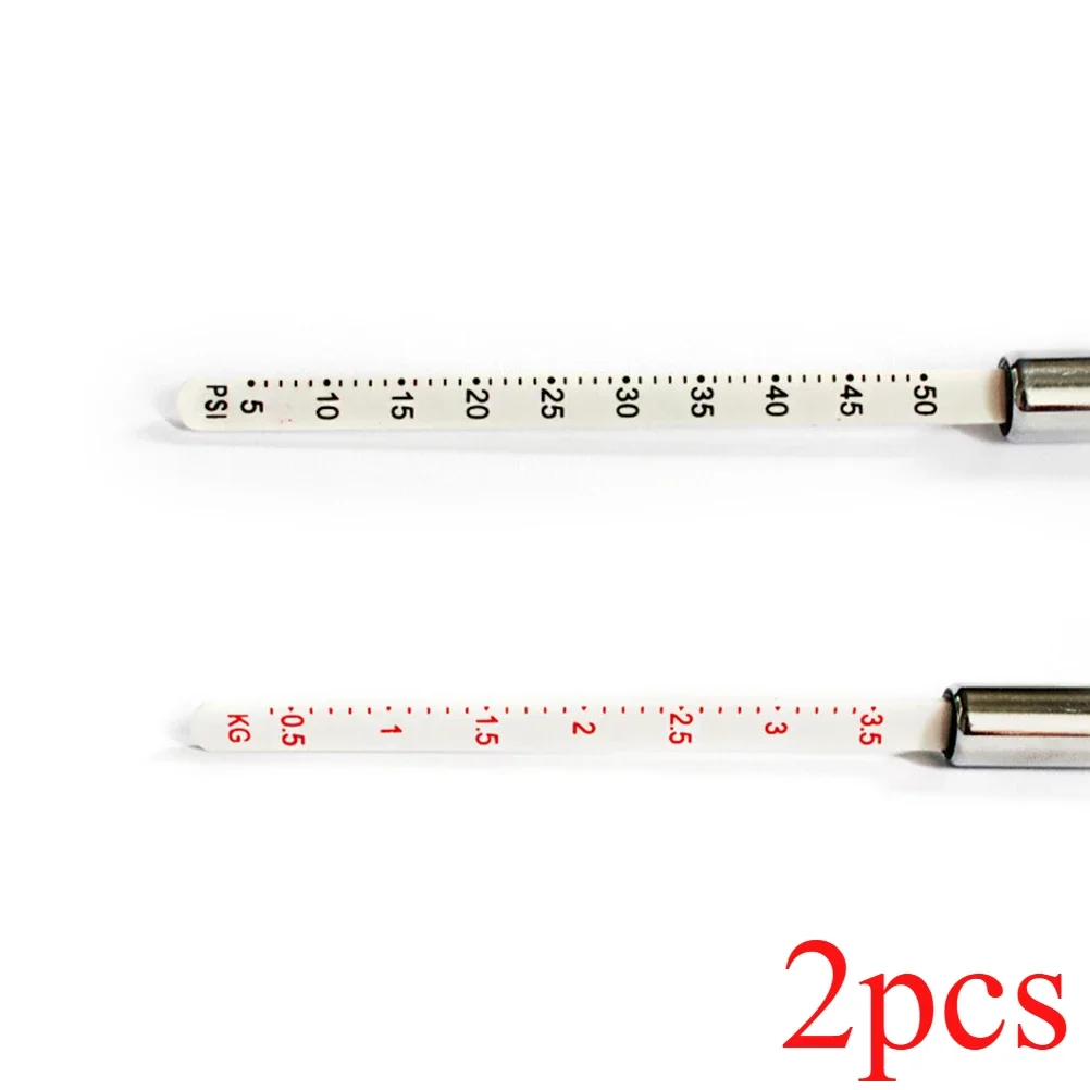 2pcs for New Portable Durable Car Styling 5-50 PSI Pressure Gauge Pen Shape Emergency Use  Tire/Tyre air pressure Test Meter