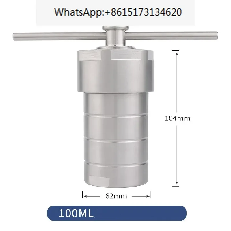 Hydrothermal Autoclave Reactor with PTFE Chamber Hydrothermal Synthesis 100ml high quality ne