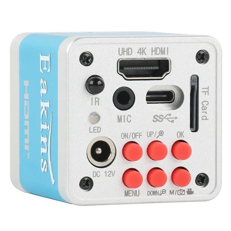 Câmera do Microscópio Digital para a Solda do Reparo do Telefone Eletrônico 4k Uhd Sony Imx334 tf Hdmi Usb Tipo-c pc Industrial