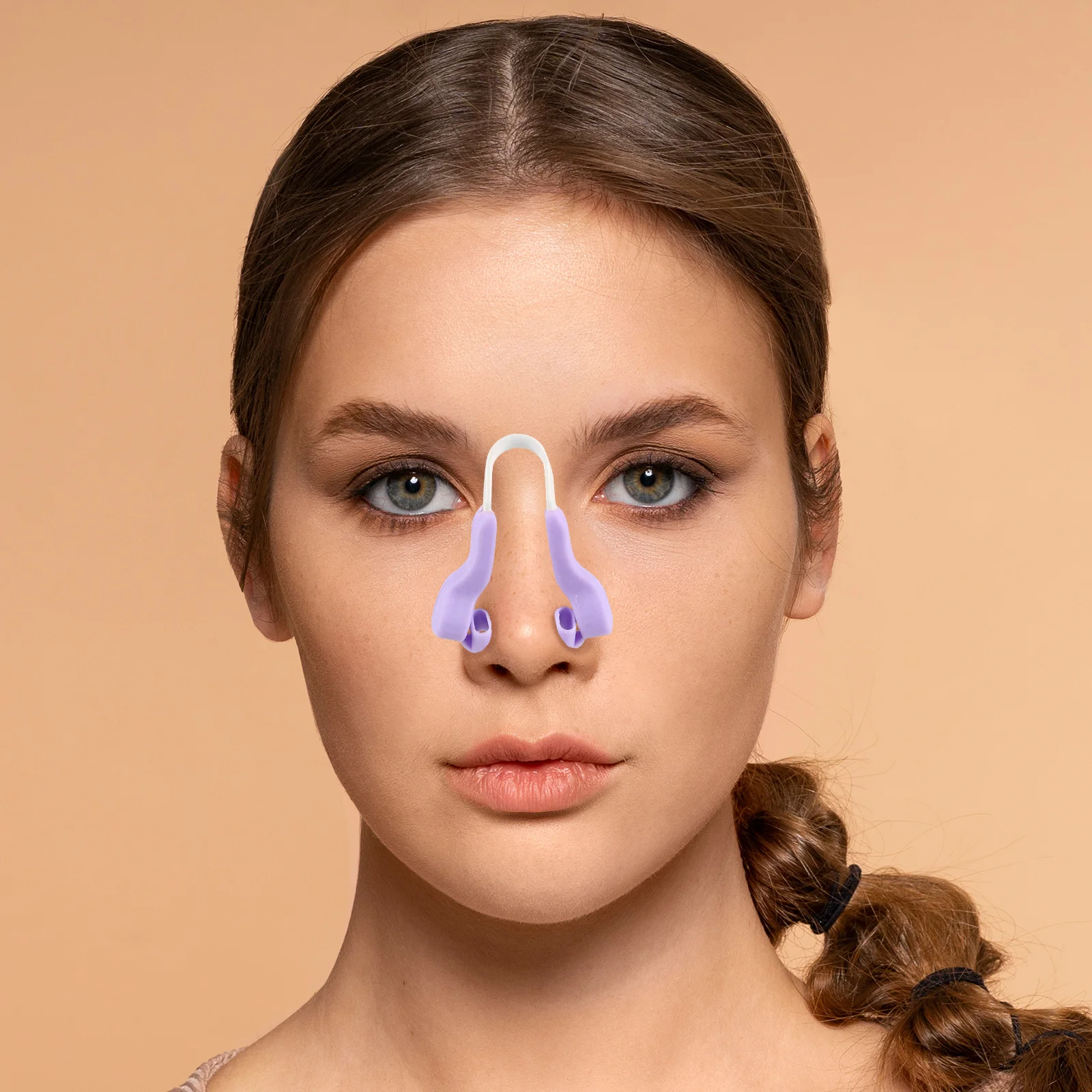 2 pz Clip Shaper Correttore Per Il Naso Dimagrante Morbido Silicone Uso Notturno Naso Sollevatore Dispositivo di Bellezza Per Il Sonno