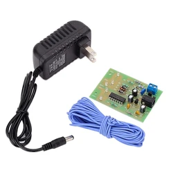 Electronic Water Descaler Decalcifier Conditioner DIY Assembled Kit for Copper PVC Pipe, 5 Led Lights Show Working Status