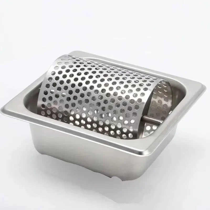 

Stainless Steel Butter Roller Easy to Clean Sturdy Removable Butter Applicator for Burger Shop Outdoor Restaurant Bread