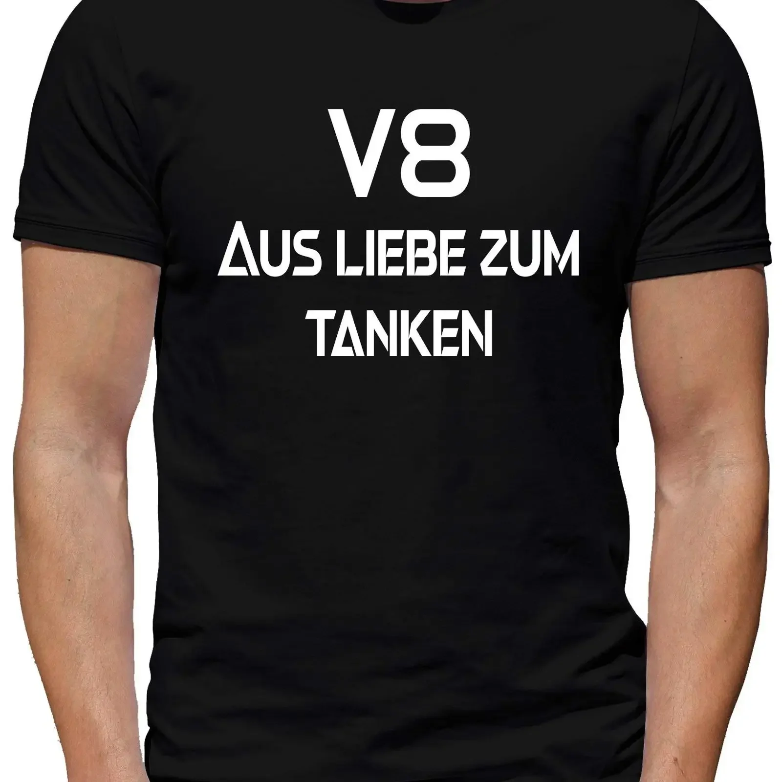 T Shirt People V8 Aus Liebe zum tanken Men's Big Block Hot Rod vintage Washed Unisex Casual Stylish Top For Everyday Wear