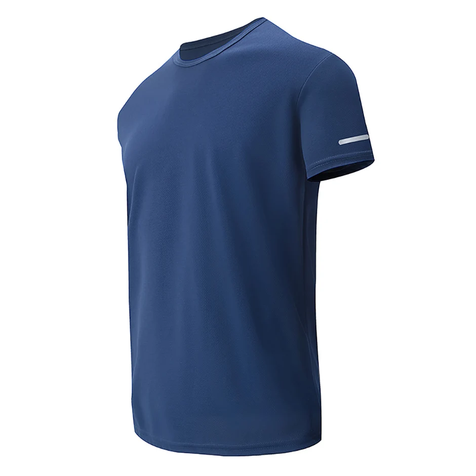 2/4/6-teiliges Four Seasons Herren-T-Shirt in einfarbiger Farbe mit Rundhalsausschnitt und kurzen Ärmeln und bedruckten Bündchen, Jugend-Sport- und Freizeitmode-T-Shirt – Detail 4