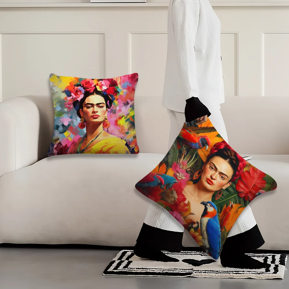 Fashion F-Frida K-KahlosS Decoration Room Home Sofa living Office Car Nordic Simplicity Pillow Cover