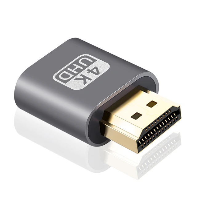 Adapter wirtualnego wyświetlacza VGA Zgodny z HDMI 1.4 DDC EDID Fikcyjna wtyczka Bezgłowy wyświetlacz ducha Emulator karty graficznej Płytka blokująca