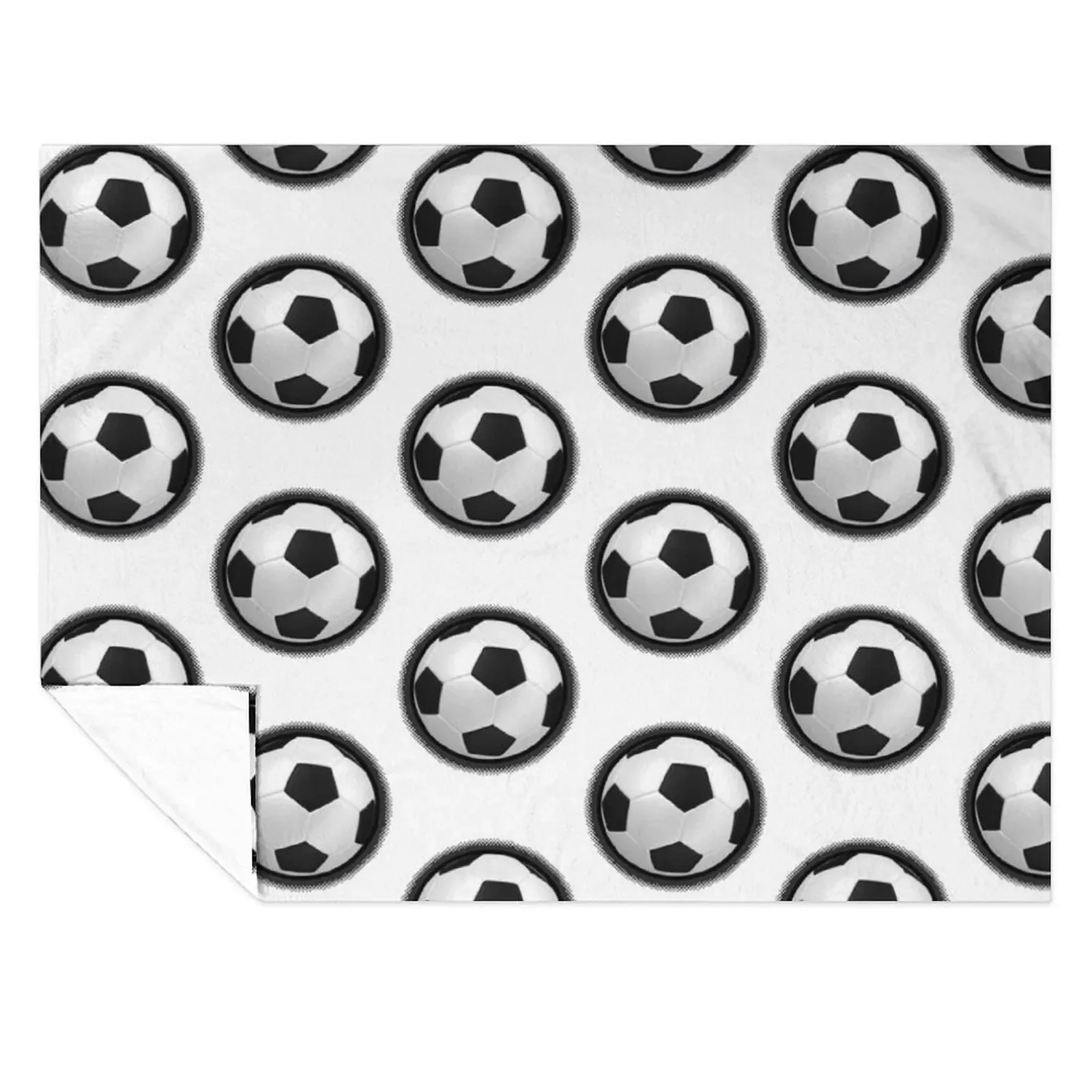 

Soccer Throw Blanket Warm Cute Plaid Bed Fashionable Soft Plush Plaid Blankets