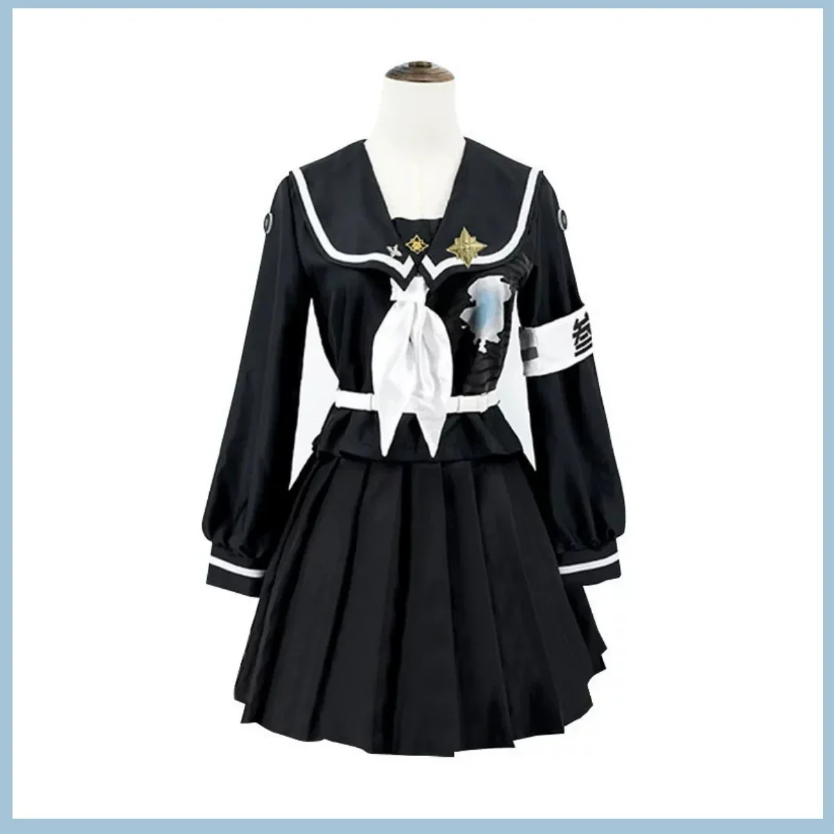 

Game The Hundred Line -Last Defense Academy- Amemiya Darumi Cosplay Costume Japanese JK School Uniform Woman Sexy Campus Suit