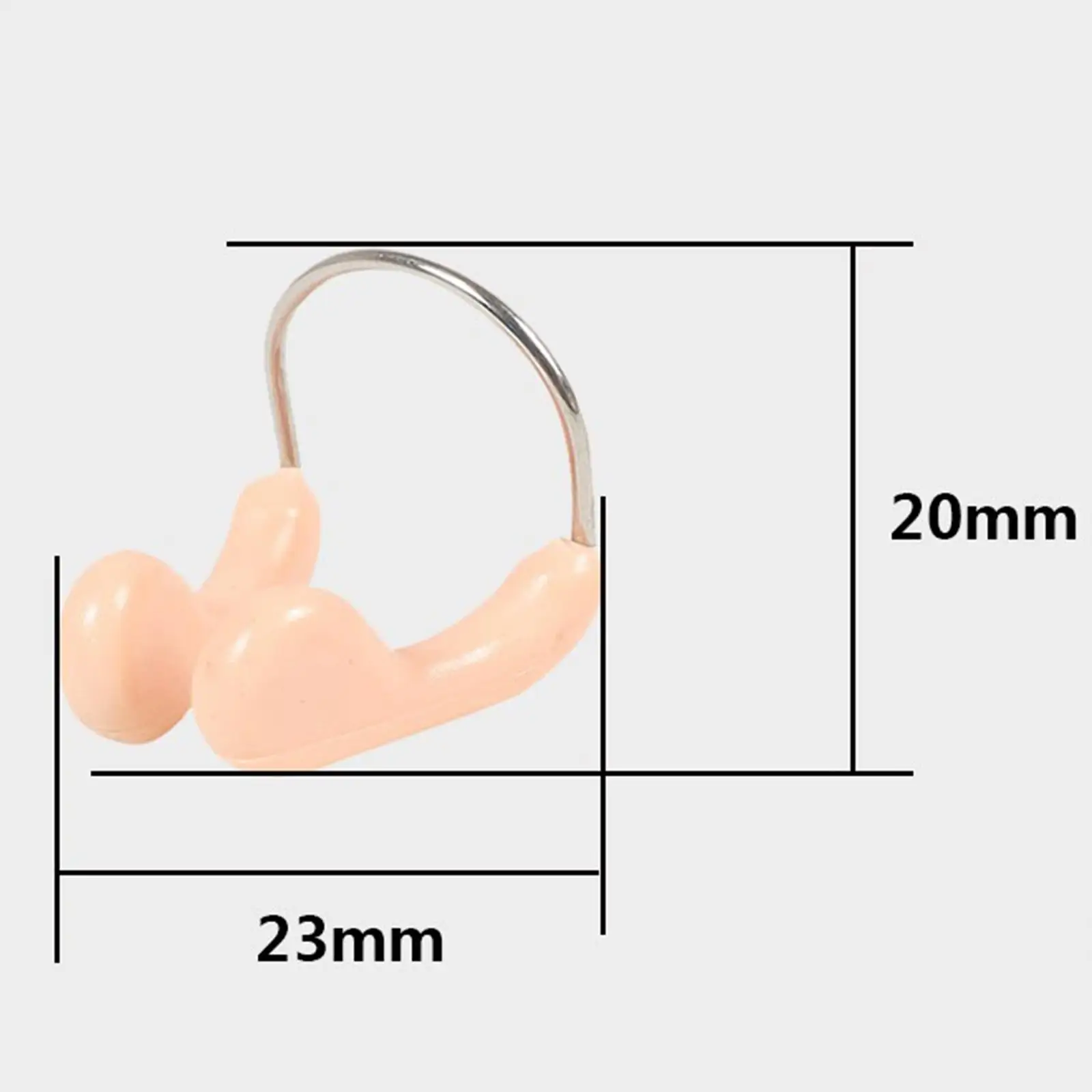 Portable Swimming Nose Clip Stainless Steel Silicone Nose Plug for Pool Water Sport Adults Children Accessories