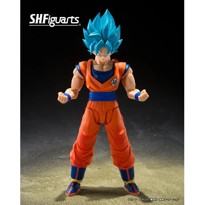 Bandai S H Figuarts Dragon Ball Son Goku Super Saiyan God Blue Power Beyond Limit Collectible Articulated Action Figure - view 2