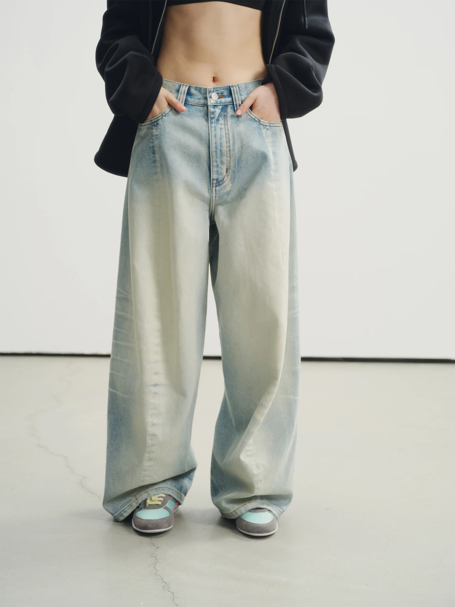 VERMO Vintage Washed Loose Jea - Tailored Trouser Wide recension och pris