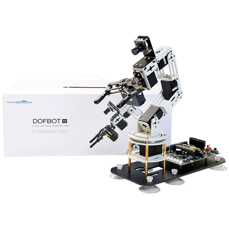 Yahboom 6DOF DOFBOT SE AI Vision Robotic Arm with ROS Python Programming Virtual Machine Version  learning kit