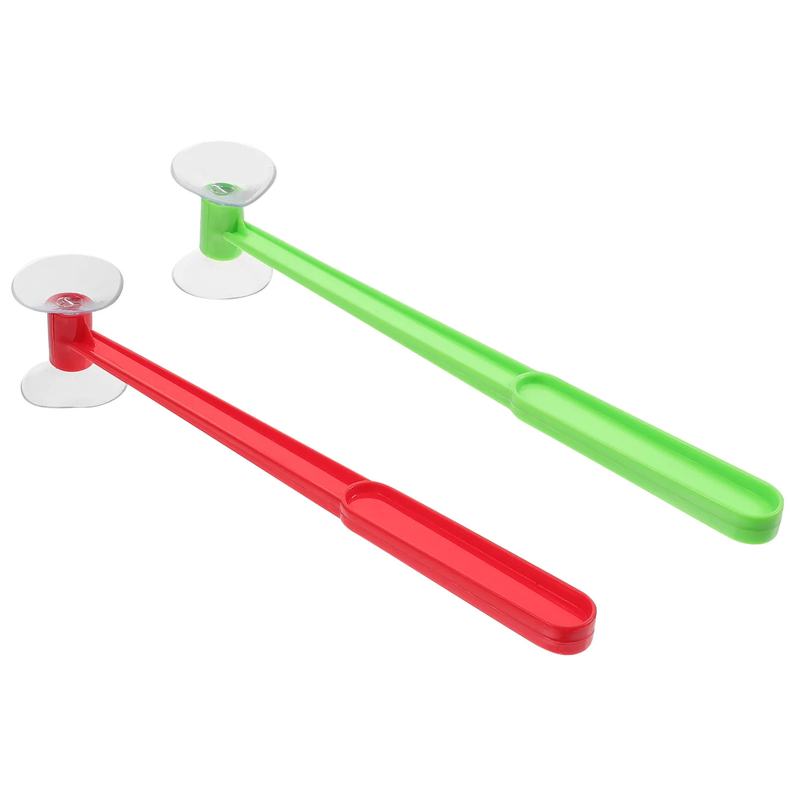 2 Pcs Squeegee Suction Cup Hammer Toy Mini Toys Kids Educational Double Sided Plastic Child