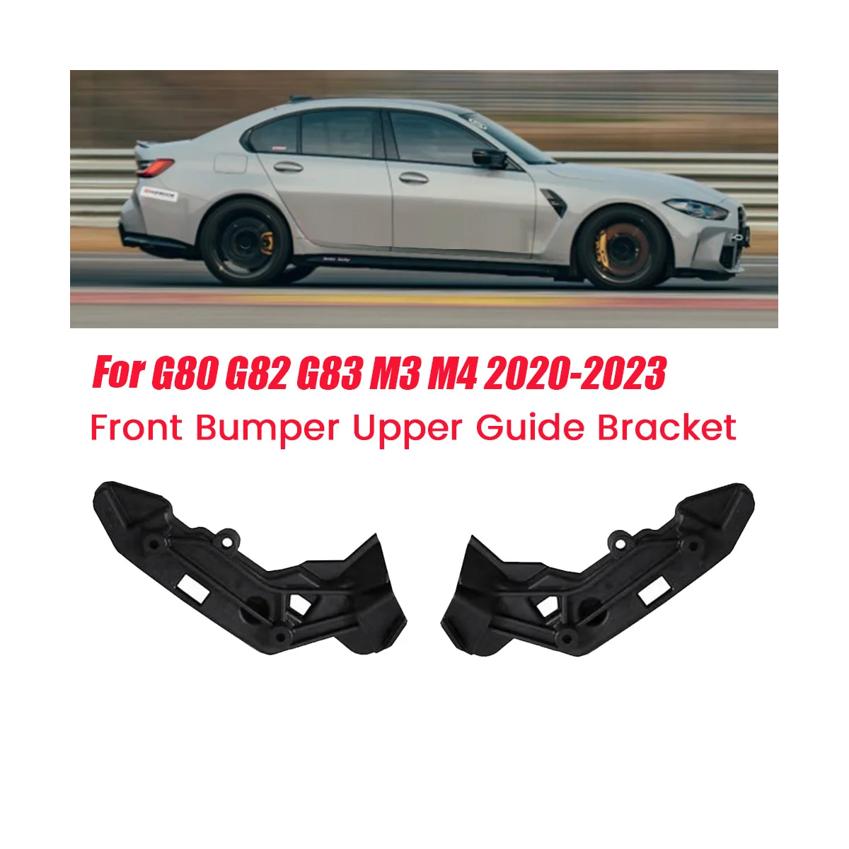 1Pair Front Bumper Upper Guide for BMW Car Bar Inner Bracket L+R