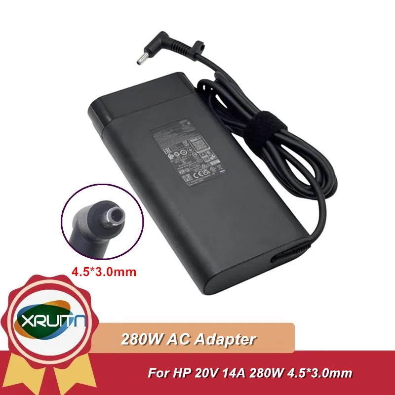 Адаптер питания для зарядного устройства для ноутбука, 280 Вт, 20 В, 14 А, для HP OMEN Gaming TPN-LA27 TPN-CA26 A280A011P PA-1281-08HT M94073-001 Адаптер питания для зарядного устройства для ноутбука, 280 Вт, 20 В, 14 А, для HP OMEN Gaming TPN-LA27 TPN-CA26 A280A011P PA-1281-08HT M94073-001