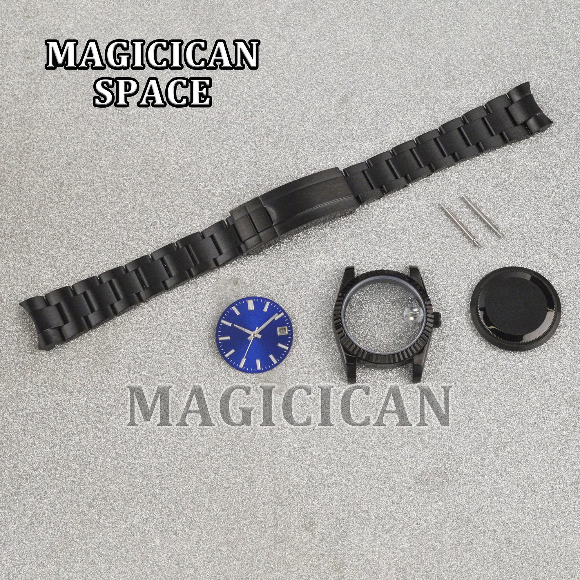 36/39mm NH35 Case 10ATM Waterproof Man's Case for Datejust Stainless Steel Watch Case Strap Luminous Dial Hands Watch Mod Parts