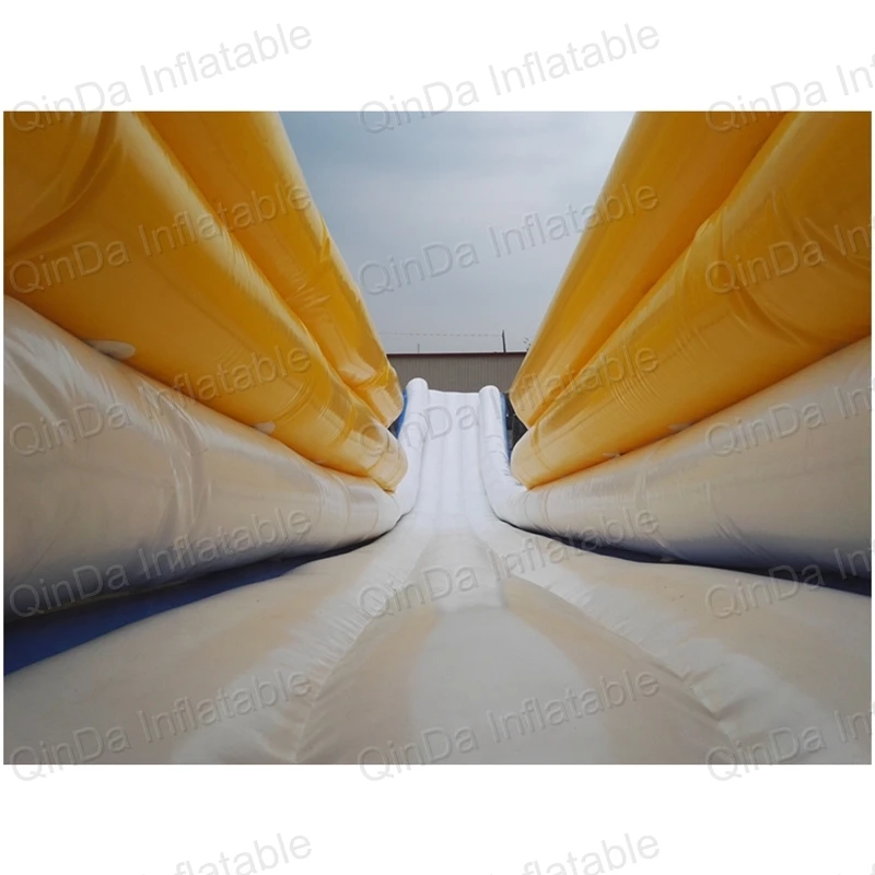 0.9Mm Giant Adult Inflatable Floating Water Slide On Sea , Yacht Inflatable Water Slide For Lake Boat