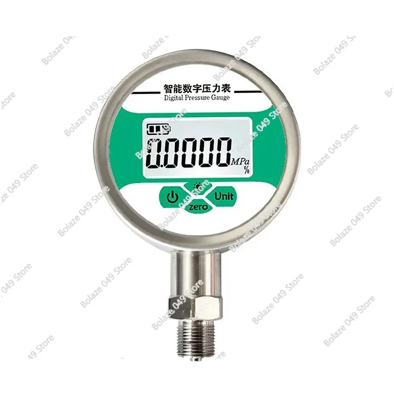 

Intelligent Digital Pressure Gauge Battery Stainless Steel Electronic Air Pressure Oil Water Pressure Digital Display High