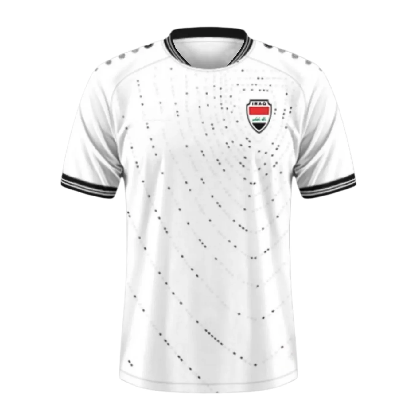 New Iraq Fans Soccer Jerseys 3D Printed Sports T-Shirts for Men Women Kids Summer Breathable Quick Dry Casual Streetwear Tops